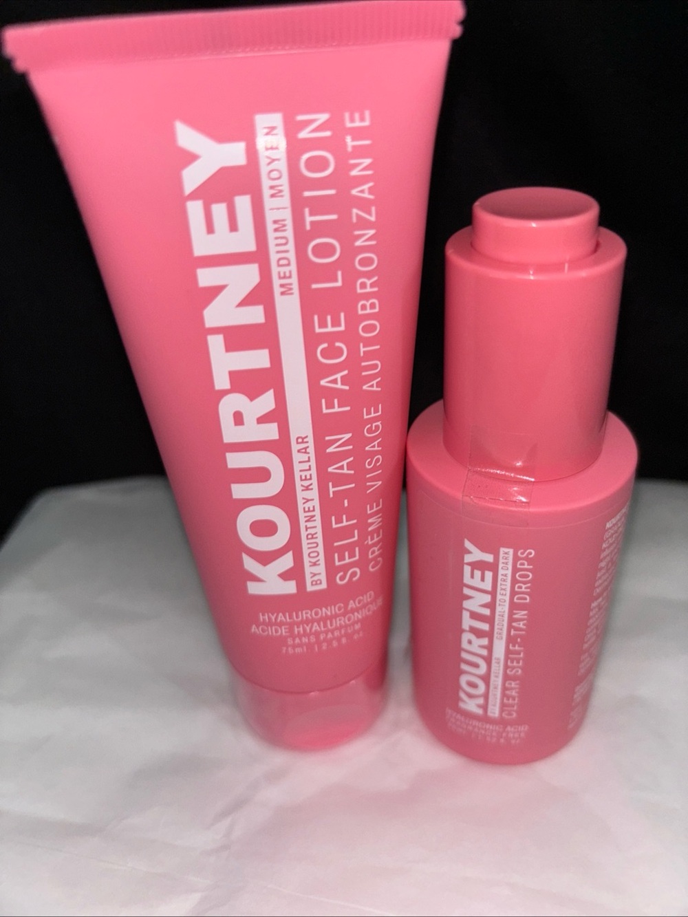 Kourtney Self-Tan Face Lotion & Drops Set - Pink